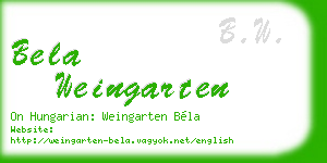 bela weingarten business card